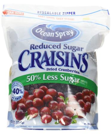 Ocean Spray Reduced Sugar Craisins, 43 oz