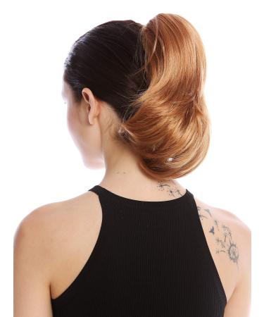 Wig Me Up-MKB-29-V-27C Hair Part braid ponytail plug-in combat briefly lightly wavy smooth to wavy red blonde copper blonde copper blonde (27c)