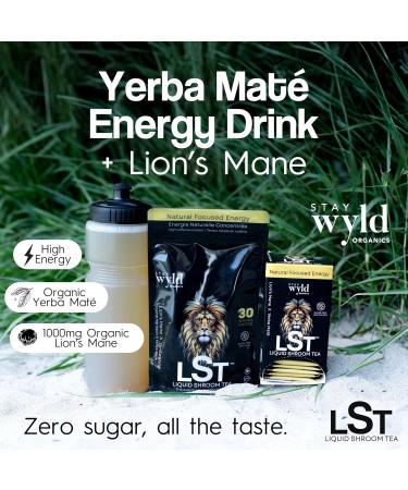 Stay Wyld Organics - Canadian Mushroom Blend Iced Mix Lion s Mane X Yerba Mat Citrus Energy Infusion for Focus and Vitality Sugar-Free Drink Instant Tea Packet 20 Sachets - Buy Online on GoSupps.com