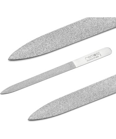 REMOS Diamond Nail File 15cm with Rough and fine Diamond Coating Stainless Steel 15 cm - Buy Online on GoSupps.com