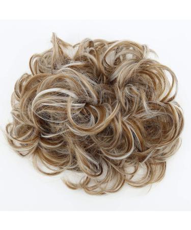 CAISHA XXL Hairpiece Scrunchy Updo Bridal Hairstyle - Light Brown Gray Mix Updo Bun | HW40 - Buy Online on GoSupps.com