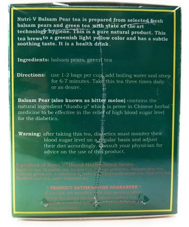 Natural Balsam_Pear Tea - Bitter_Melon Tea - 2g x 20bags - A Natural Health Drink - Buy Online on GoSupps.com