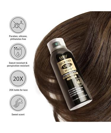 EBIN NEW YORK Wonder Lace Bond Adhesive Spray (Supreme Hold 14.2oz/ 400ml) Supreme 14.2 Fl Oz (Pack of 1) - Buy Online on GoSupps.com