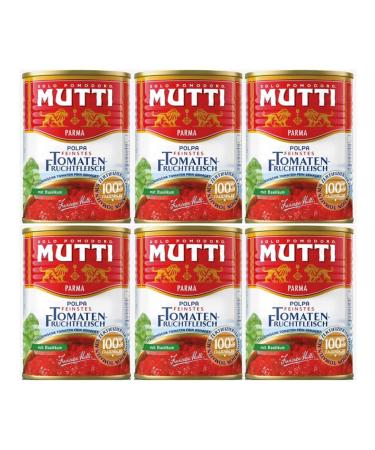 Mutti Polpa Fine Tomato Fish with Basil (6 x 400 g)