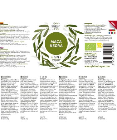 Maca Noire P ruvienne 100% Pure BIO 120 Capsules De Maca Andine Sans Additifs. Suppl ment nerg tique Et Exhausteur Totalement Naturel Sans Produits Chimiques. V g talien. Racine De Maca Pure (120) - Buy Online on GoSupps.com