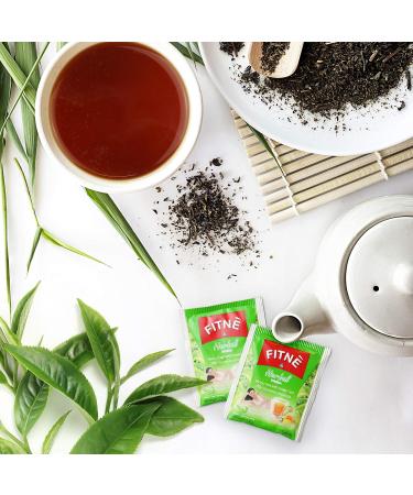 FITNE Green Tea Herbal Honey Lemon With Garcinia Senna Infusion - Gentle Detox Cleanse - High Antioxidant - Stevia Sweetened - 15 Tea Bags - Buy Online on GoSupps.com