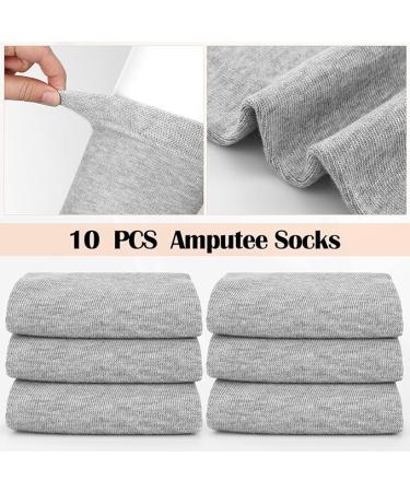 Bunnycool 10 Pcs Prosthetic Stump Shrinkers Amputee Socks - Gray | Men Women's Prosthetic Socks - Buy Online on GoSupps.com