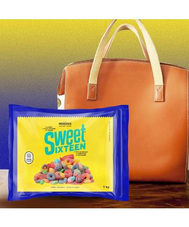 Sweet Sixteen Sweet and Sour Candy Classic Mix of Sour-Coated Gummies 2 packs x 1kg Peanut & Nut-Free Candies Soft Chewy and Always Fresh 1 kg (Pack of 2) - Buy Online on GoSupps.com