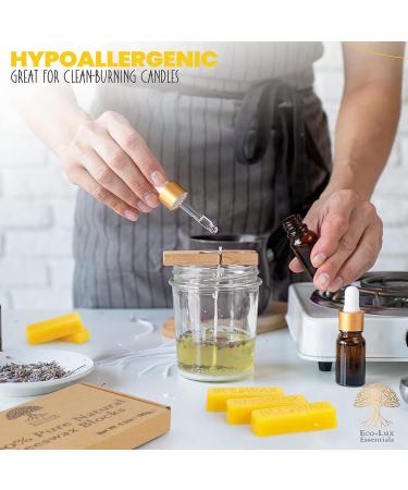 Eco-Lux Essentials Beeswax Blocks 100% Pure Natural Organic Bees wax - 6.3 Oz - Buy Online on GoSupps.com