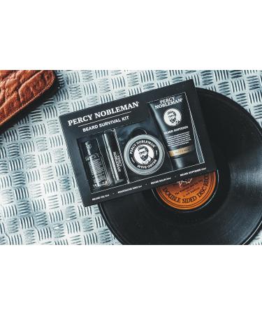 Percy Nobleman Beard Survival Kit - Beard Oil, Balm, Wax, Softener Set - Buy Online on GoSupps.com