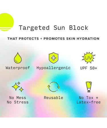 Sun Patch Reusable Under Eye Sunblock Patches - UPF 50 Face Stickers for UV Protection - Sunkiss (Nude) - 1 Pack/4 Pairs - Buy Online on GoSupps.com