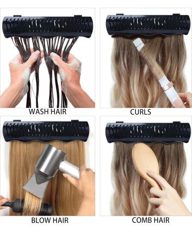 STYLANCE Hair Extension Holder Stand Hair Styling Tool with Multi Working Occasions Hair Extensions Stand for Styling Coloring Blow Tape Weft Clip in Halo Extensions - Buy Online on GoSupps.com