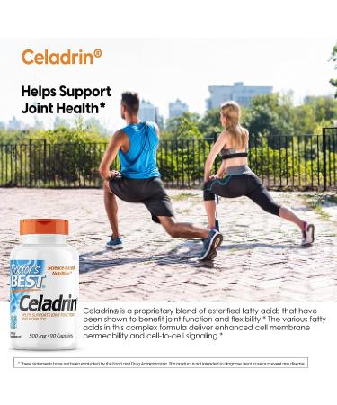 Doctor's Best Celadrin 500mg Joint Support 90 Caps - Non-GMO, Gluten-Free - Buy Online on GoSupps.com
