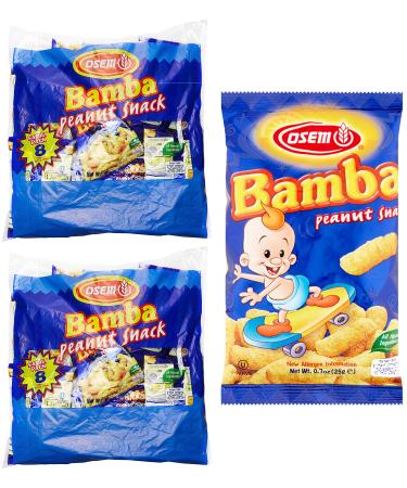 Bamba Peanut Snacks for the Whole Family - All Natural Peanut Puffs 2 Family Packs (Pack of 16 x 0.7oz Bags) - Peanut Butter Puffs made with 50% peanuts Bamba-Multi Peanut Butter 0.7 Ounce (Pack of 16)
