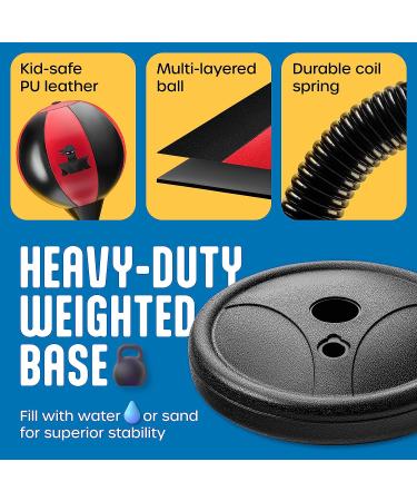 Atlasonix Kids Punching Bag Set with Gloves & Headband | Adjustable Boys & Girls Age 3-10 | Karate & Martial Arts Training - Buy Online on GoSupps.com