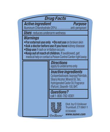 Suave Shower Fresh Deodorant for Women - 2.6 oz - 24-Hour Odor & Wetness Protection - Buy Online on GoSupps.com