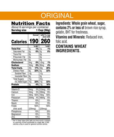 Kellogg's Frosted Mini-Wheats Little Bites Original High Fiber Cereal 9.9lb Case (10 Boxes) - Kids Snacks - 15.9oz (Pack of 10) - Buy Online on GoSupps.com