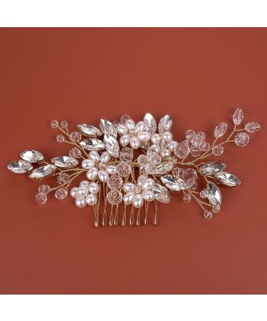 Beusoulover Bridal Hair Accessories Set - 5 Pieces for Women and Girls - Pearl Hair Comb + 4 Silver Hair Pins - Perfect for Brides, Bridesmaids, and Mothers of Brides - Vintage Gold Headpieces - Buy Online on GoSupps.com