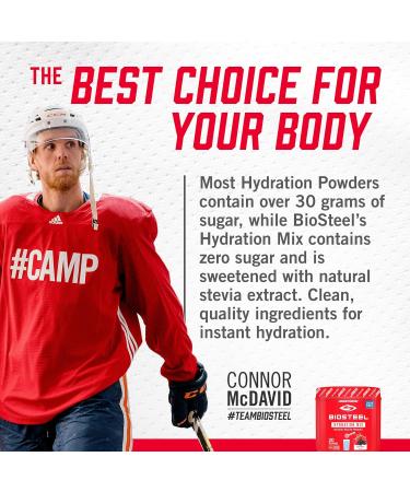 BioSteel Hydration Mix | Peach Mango + Mixed Berry Flavours 20 Servings per Tub 140 g (Pack of 1) Mix + Hydration Mix - Buy Online on GoSupps.com