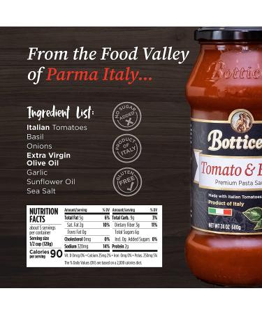 Botticelli Pasta Sauce Variety Pack - Tomato & Basil, Roasted Garlic, Marinara - 24oz (Pack of 3) | Low Carb Spaghetti, Pizza, Dip & Soup | Made with Italian Organic Tomatoes - Buy Online on GoSupps.com