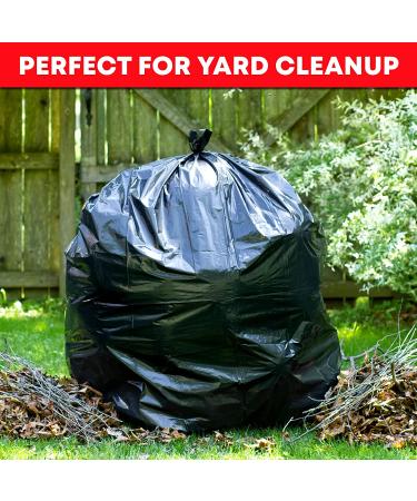 55 Gallon Trash Bags Value Pack - 50 Count with Ties - Extra Large Black Outdoor Bags | 60 Gal, 55 Gal, 50 Gal Can Liners (50 Count) - Buy Online on GoSupps.com