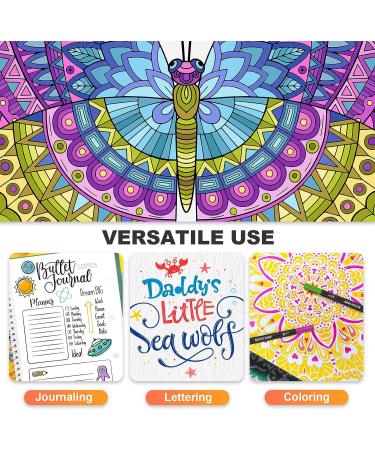 Mogyann Markers for Adult Coloring 72 Coloring Pens Dual Tip Brush Markers for Coloring Books 72 Black - Buy Online on GoSupps.com