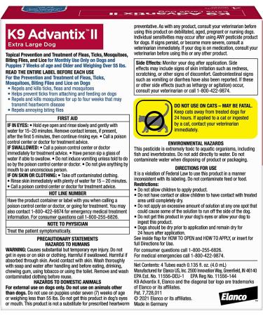 K9 Advantix II Flea and Tick Prevention for Extra-Large Dogs 4-Pack | Over 55 lbs - Buy Online on GoSupps.com