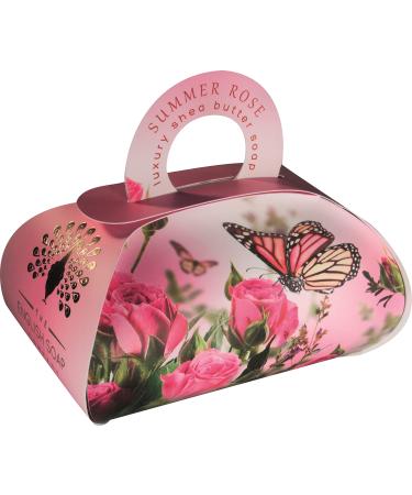The English Soap Company Large Gift Bag Bath Soap Summer Rose 260g