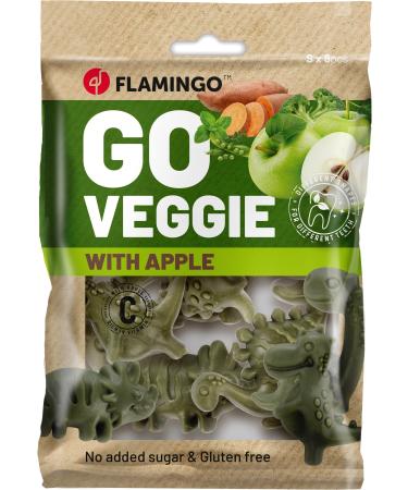 FLAMINGO VEGGIE DINO MET APPEL S 8ST 120GR