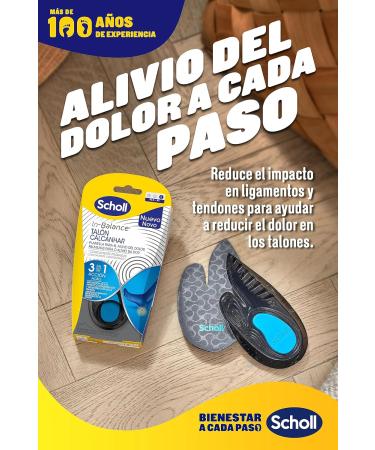 Scholl In-Balance Insoles for Heel & Ankle Pain Relief - Plantar Fasciitis Support - Size 37-39.5 (2 Pairs) - Buy Online on GoSupps.com