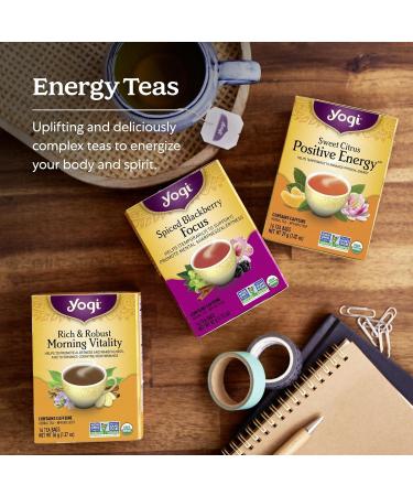 Yogi Tea - Sweet Citrus Positive Energy (6 Pack) - 96 Tea Bags - Buy Online on GoSupps.com