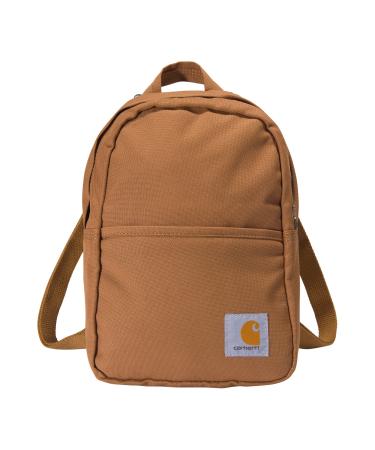 Carhartt Mini Backpack, Everyday Essentials Daypack for Men and Women, Brown