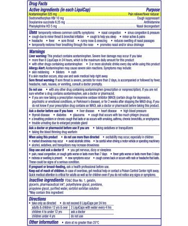 Vicks NyQuil Severe Cold Flu & Congestion Medicine 24 Liquicaps - Maximum Strength, 24 Count - Buy Online on GoSupps.com