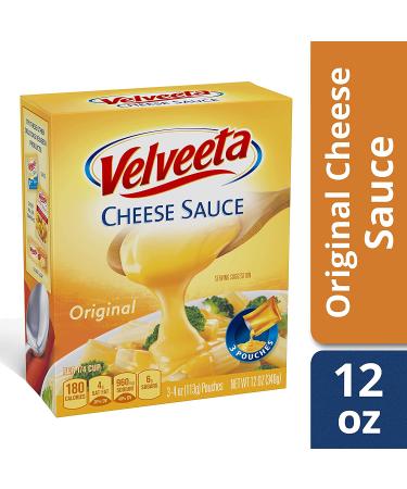 Velveeta Original Melting Cheese Sauce Pouches (3x12 oz) - Deliciously Creamy Cheese for Easy Melting - Buy Online on GoSupps.com