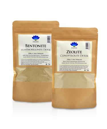 Innovative Naturopathics Healing Clay Detox Kit No 1 Bentonite 250gZeolite 250g