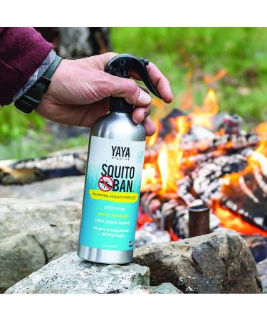 Squito Ban 16oz - Yaya Organics All-Natural Bug Spray | Proven Effective & Family Friendly | Deet-Free Mosquito Repellent - Buy Online on GoSupps.com