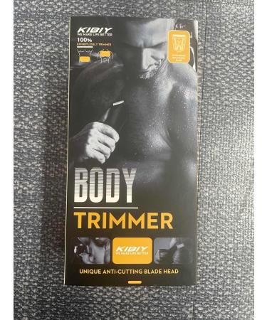 Men's Electric Groin & Pubic Hair Trimmer - Waterproof Body Groomer with 2 Ceramic Blades, LED Light, Power Display - Safe Wet/Dry Balls Trimmer in Black - Buy Online on GoSupps.com