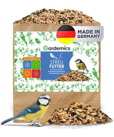 Gardemics bird feed wild birds all year round - bird feed with peanuts & sunflower seeds - wild bird feed All -year -old feed for biodiversity in the garden nature 10 kg (1 Pack)