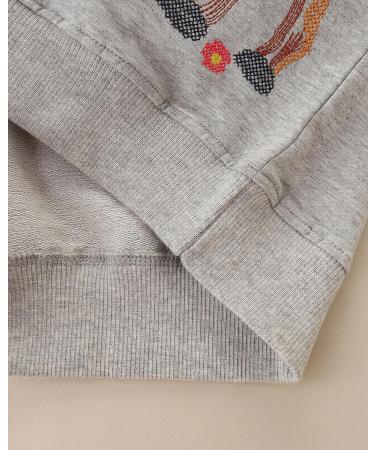 Girls Cotton Sweatshirt | Long Sleeve Pullover | Toddler Clothes Ages 2-3 Years | Horse Design - Buy Online on GoSupps.com