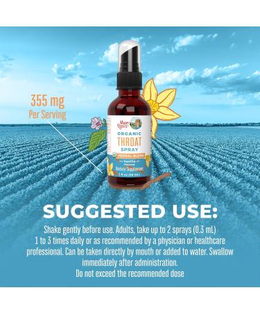MaryRuth Organics Throat Spray (Vanilla) & Lymphatic Cleanse Drops | USDA Organic Clean Label Project Verified | Vitamins for Throat Relief Immunity & Overall Health | Vegan Gluten Free Non-GMO - Buy Online on GoSupps.com