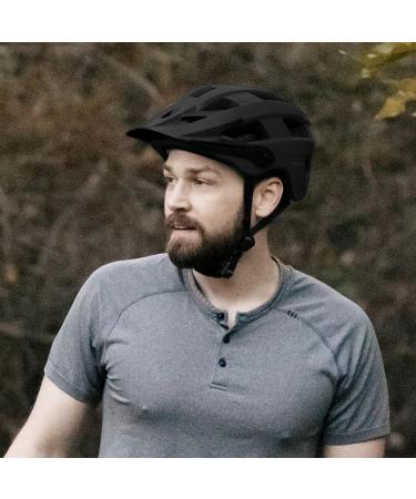 Retrospec Rowan Mountain Bike Helmet for Adults - Adjustable Lightweight Cycling Helmet - Matte Black - Buy Online on GoSupps.com