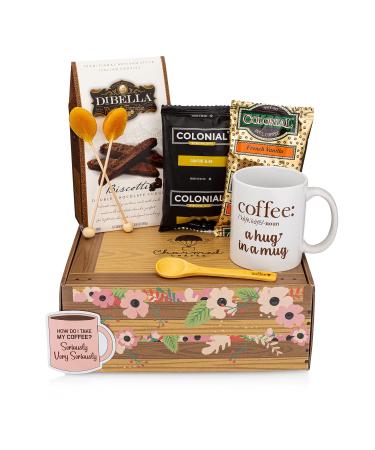 Flavorful Coffee Lovers Coffee Gift Basket - Delight them with a Coffee Gift Set They'll Adore Our Coffee Basket is the Finest Coffee Box A Truly Unique Coffee Lovers Gifts for Him and Her