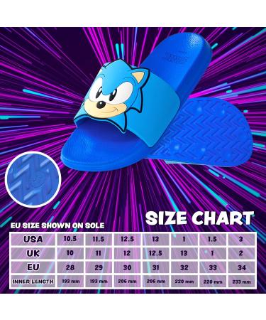 Sonic the Hedgehog Summer Flip Flops | Kids Bathing Shoes Size 28-34 | Blue EU 30 | International Shipping Available - Buy Online on GoSupps.com