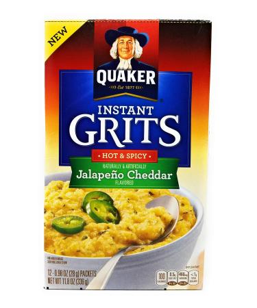 Quaker Instant Grits Jalapeno Cheddar Flavor 12 Servings