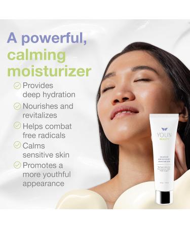 YOUN Beauty Calming Antioxidant Moisturizer by Dr. Anthony Youn | Paraben & Sulfate-Free Face & Body Cream with Lactic Acid Vitamins C & E Peptides Coenzyme Q10 - Buy Online on GoSupps.com