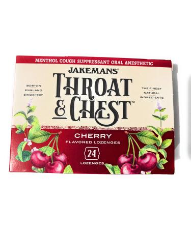 Jakemans Lozenge Thrt&Chest Cherry 24 Ct