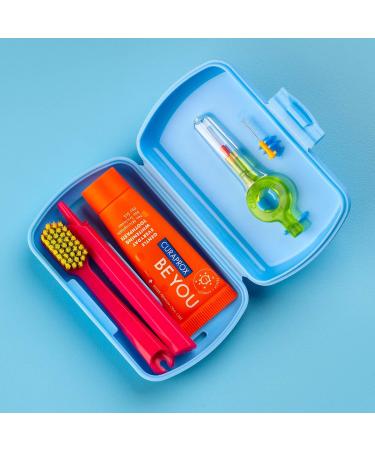 Curaprox Travel Set Blue - Ultimate Oral Care for On-the-Go | International Shipping Available - Buy Online on GoSupps.com