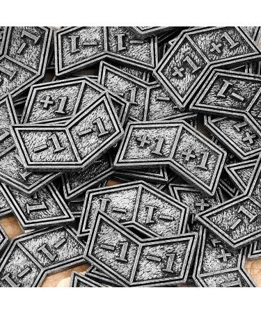 40 Silver Metal Counters Tokens for MTG Card Game - Premium Quality Accessories - Buy Online on GoSupps.com