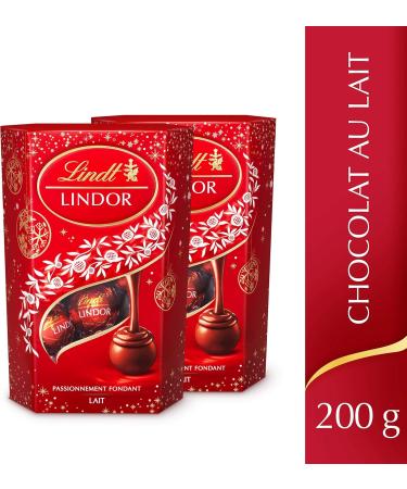 Lindt - Lindor Christmas Edition Milk Cornet - 200 g Pack of 2 - Buy Online on GoSupps.com