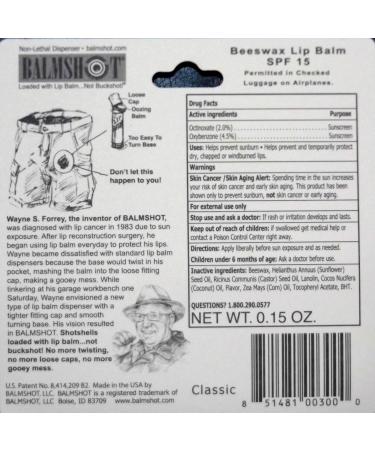 BALMSHOT Lip Balm Duo Pack - Classic & Cool Mint Flavors - Buy Online on GoSupps.com